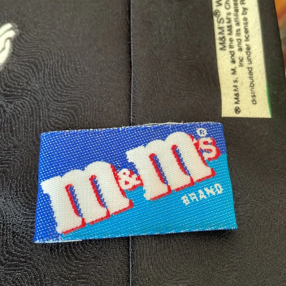 M&M’s Polyester Black Tie
